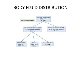 BODY FLUID DISTRIBUTION
 