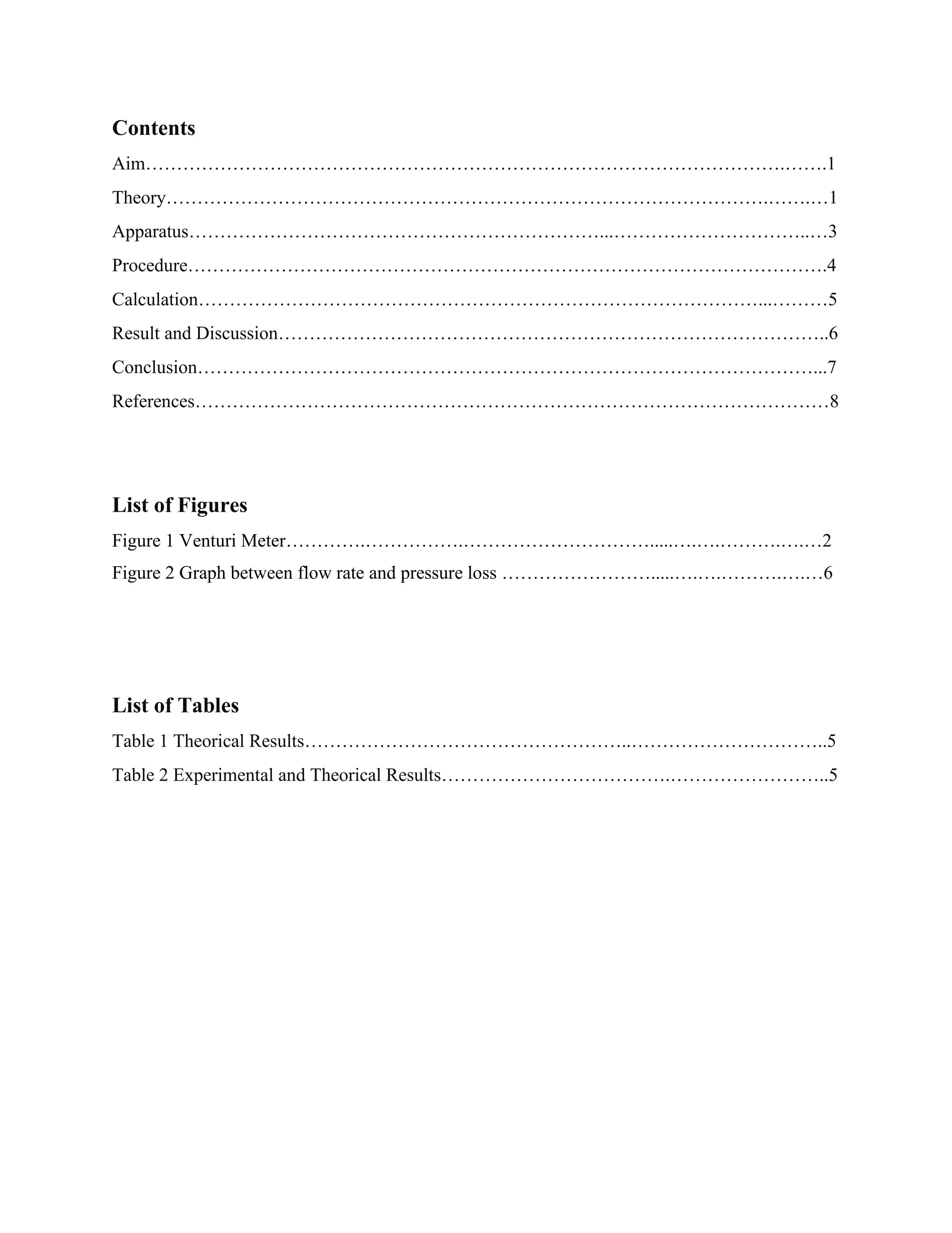 Fluid Mechanic Lab Venturi Meter PDF