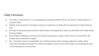 Back Eddy Example FLUID MECHANICS AND HYDROTHERAPY | PDF
