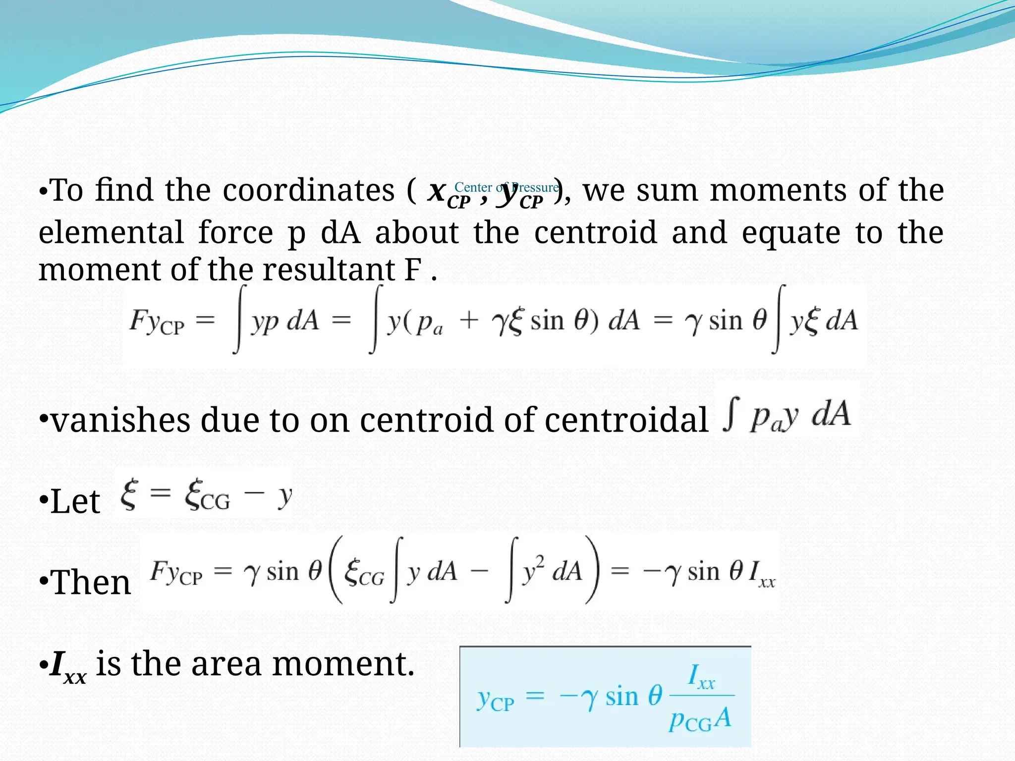 Fluid Mechanics Hydrostatic Pressure Pptx