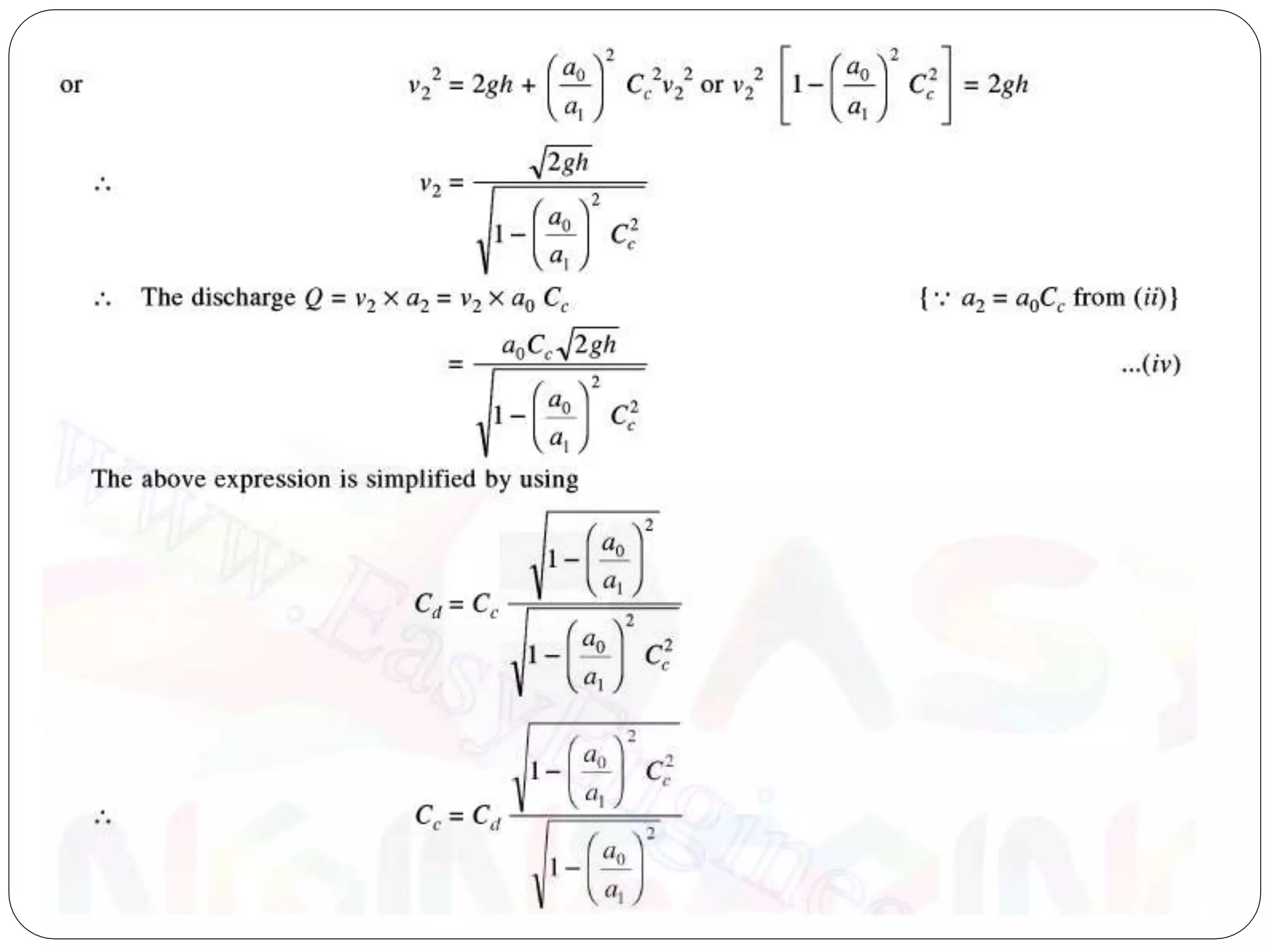 Fluid mechanics - Problems on Orificemeter and Inclined Venturimeter