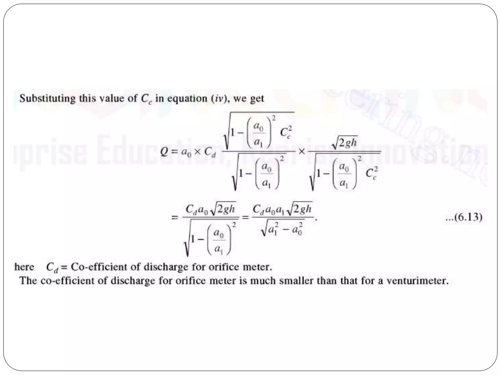 Fluid mechanics - Problems on Orificemeter and Inclined Venturimeter
