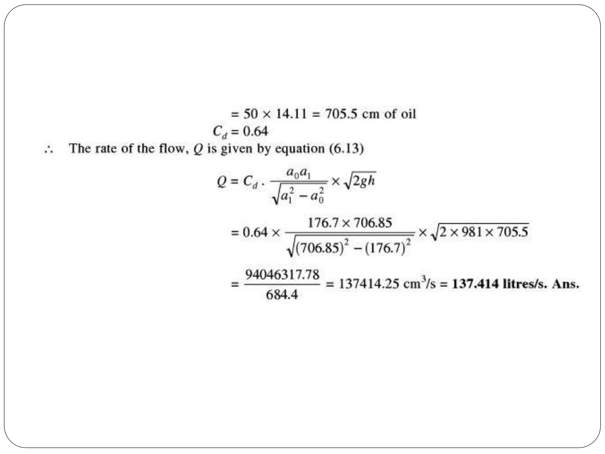 Fluid mechanics - Problems on Orificemeter and Inclined Venturimeter