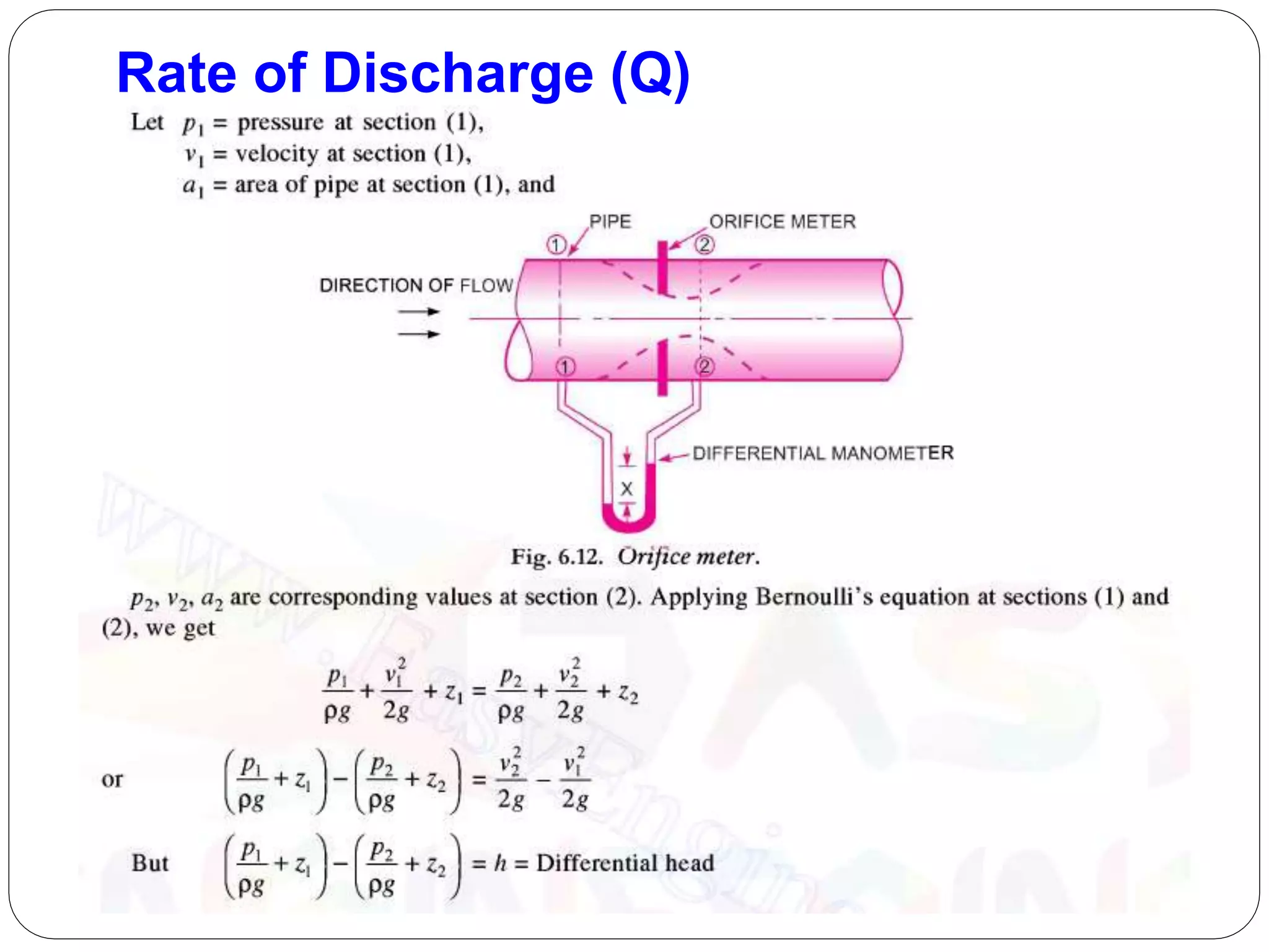 Fluid mechanics - Problems on Orificemeter and Inclined Venturimeter