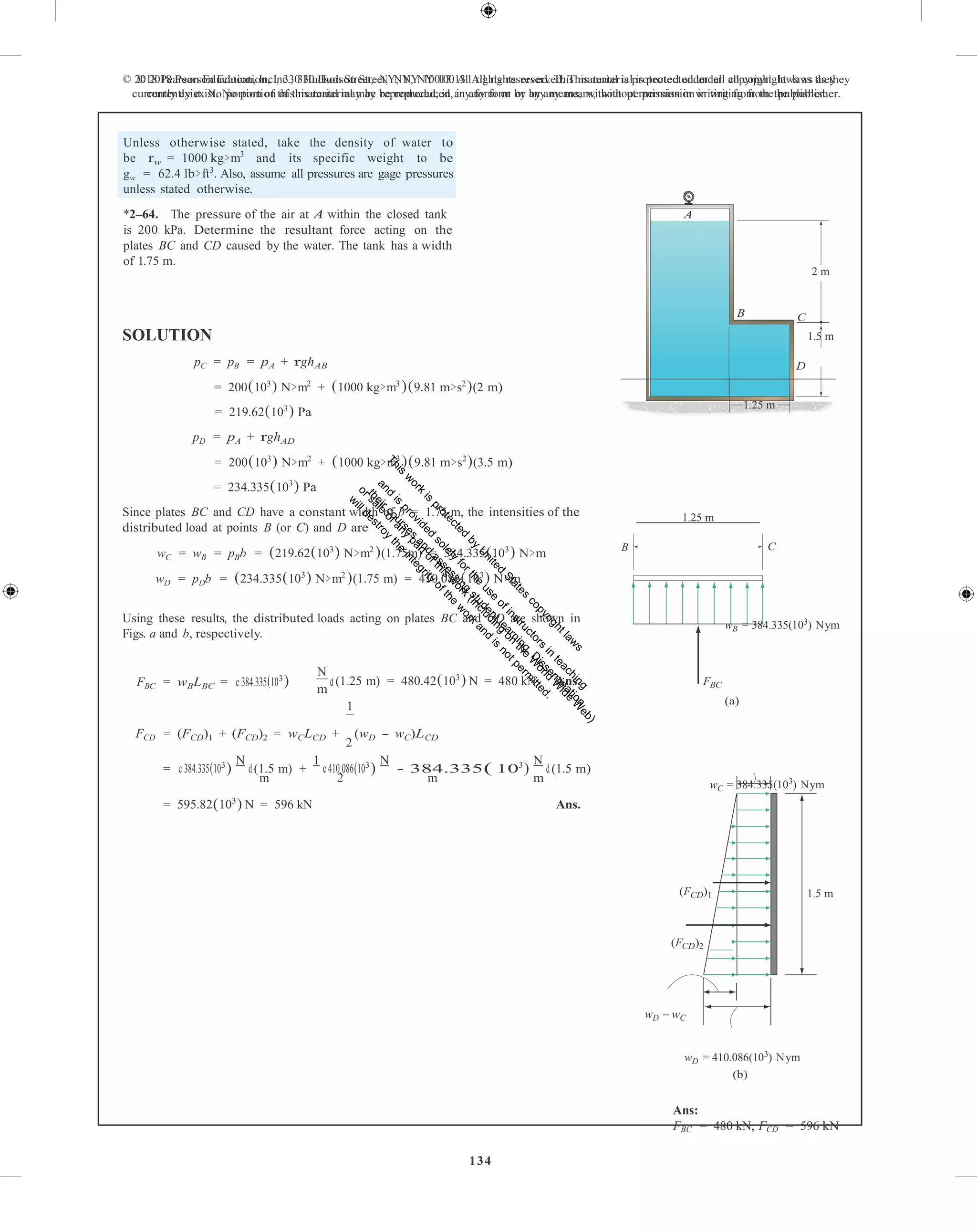 Fluid mechanics 2nd edition hibbeler solutions manual | PDF