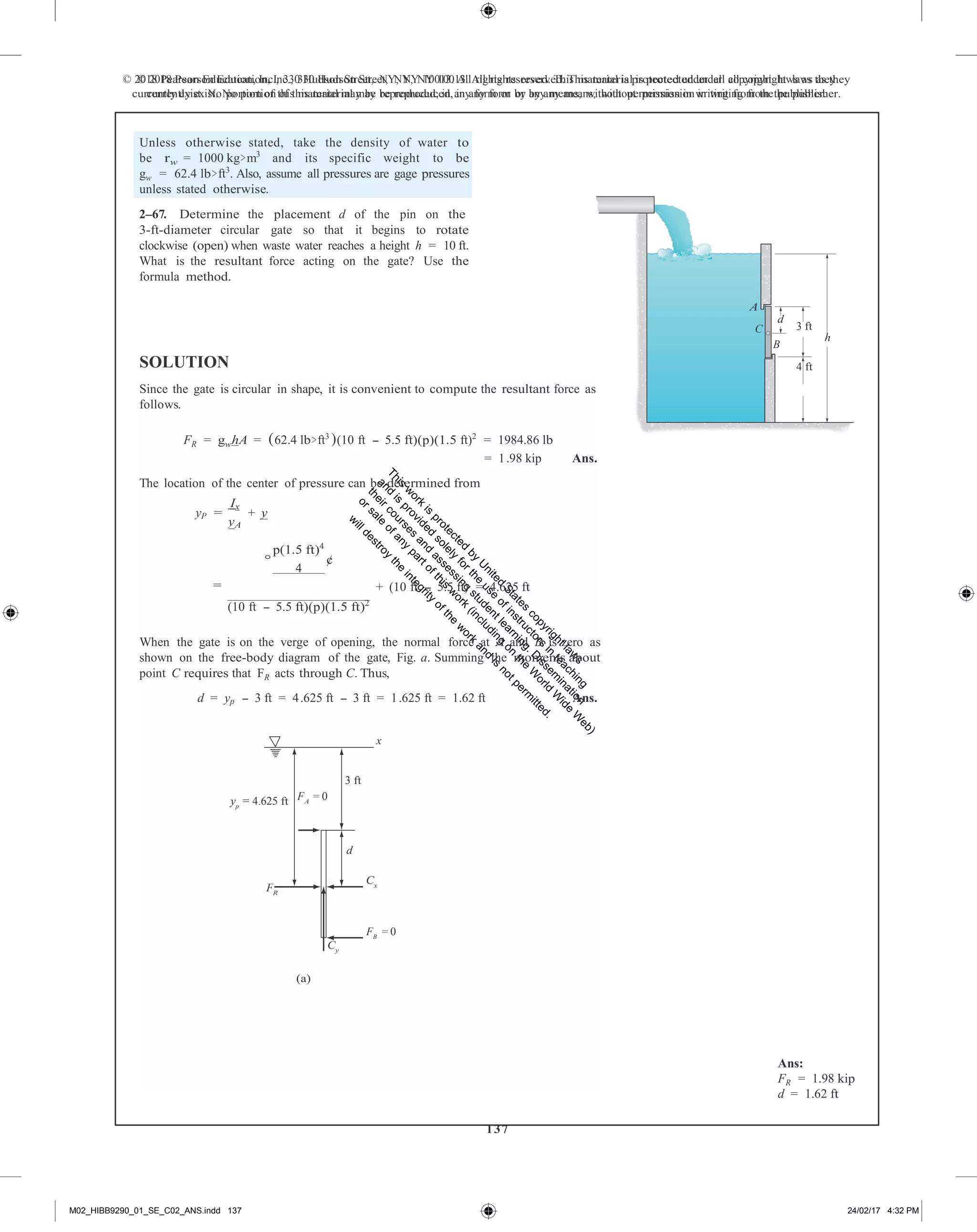 Fluid mechanics 2nd edition hibbeler solutions manual | PDF
