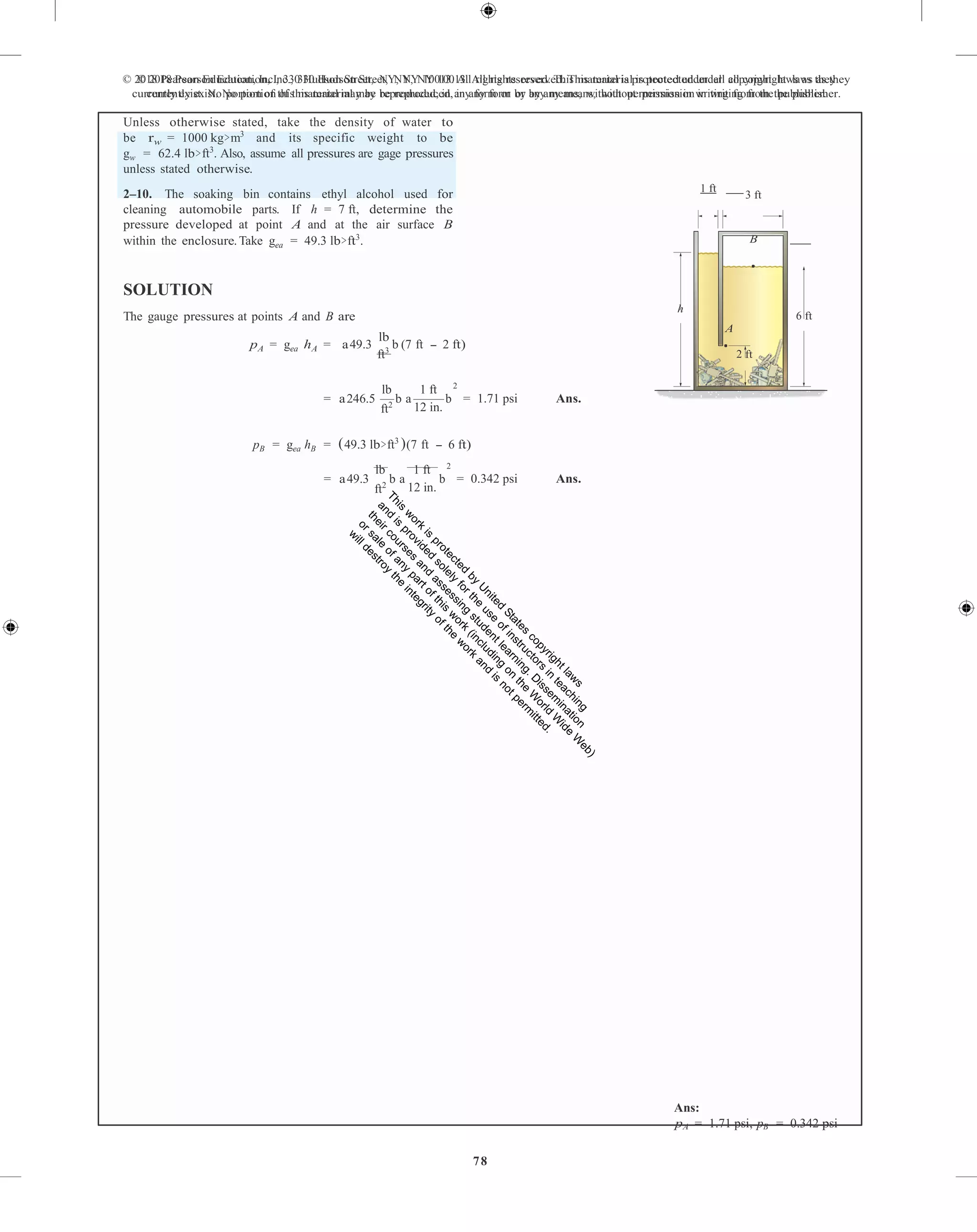 Fluid mechanics 2nd edition hibbeler solutions manual PDF