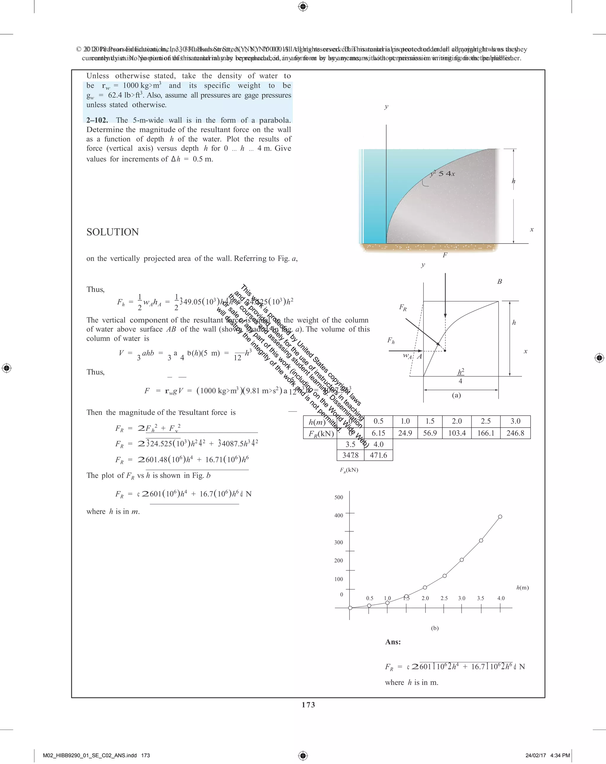 Fluid mechanics 2nd edition hibbeler solutions manual | PDF