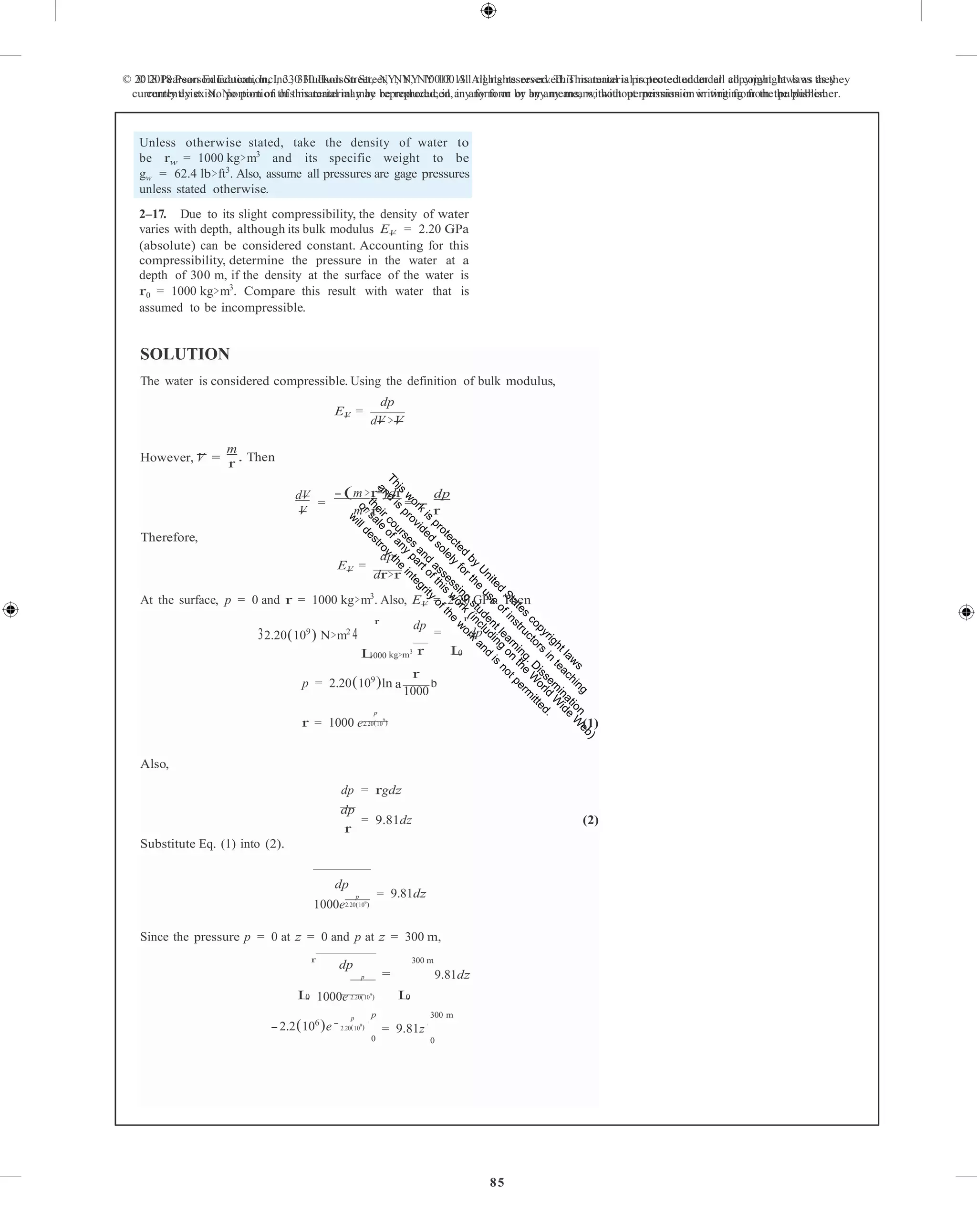 Fluid mechanics 2nd edition hibbeler solutions manual PDF