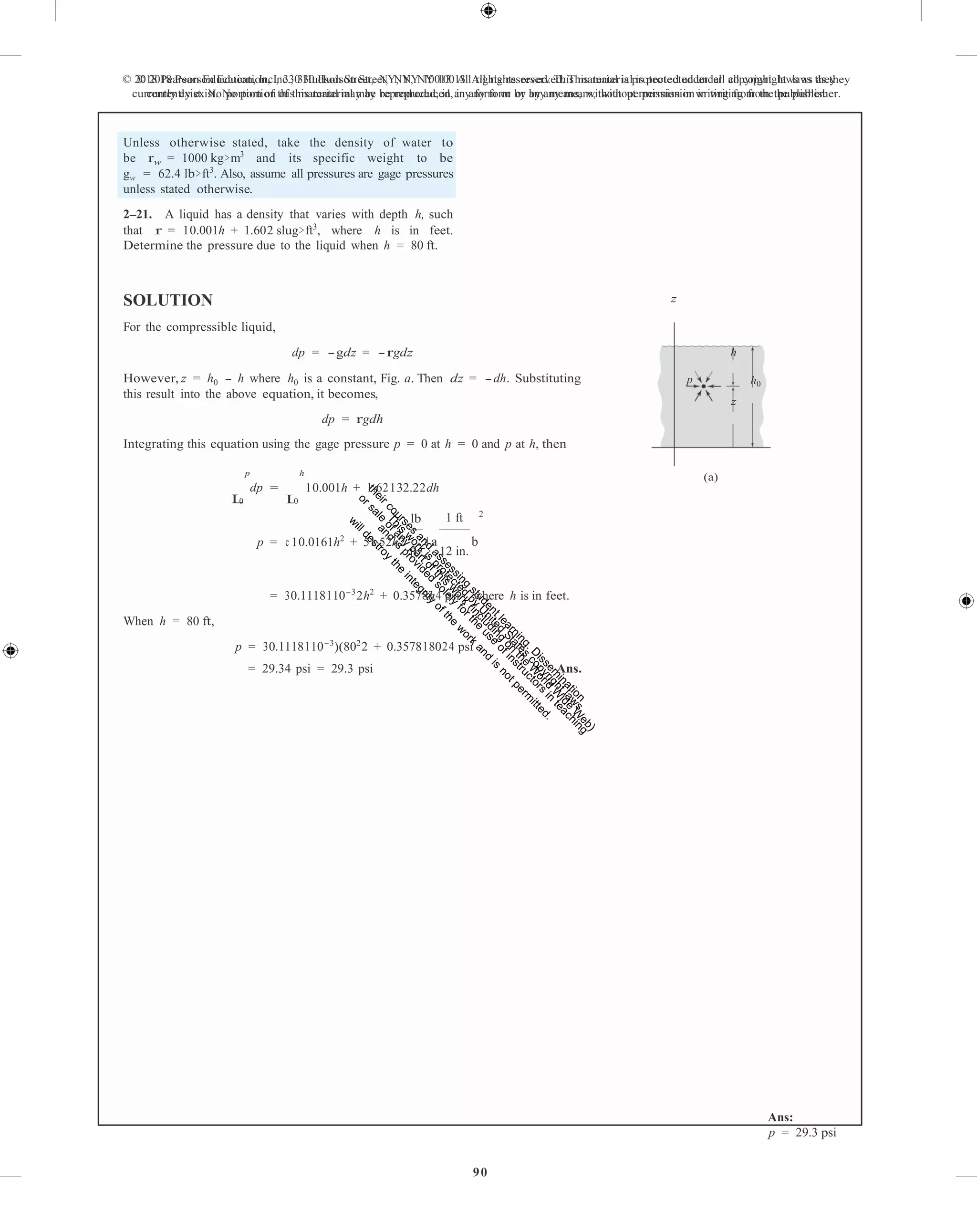 Fluid mechanics 2nd edition hibbeler solutions manual PDF