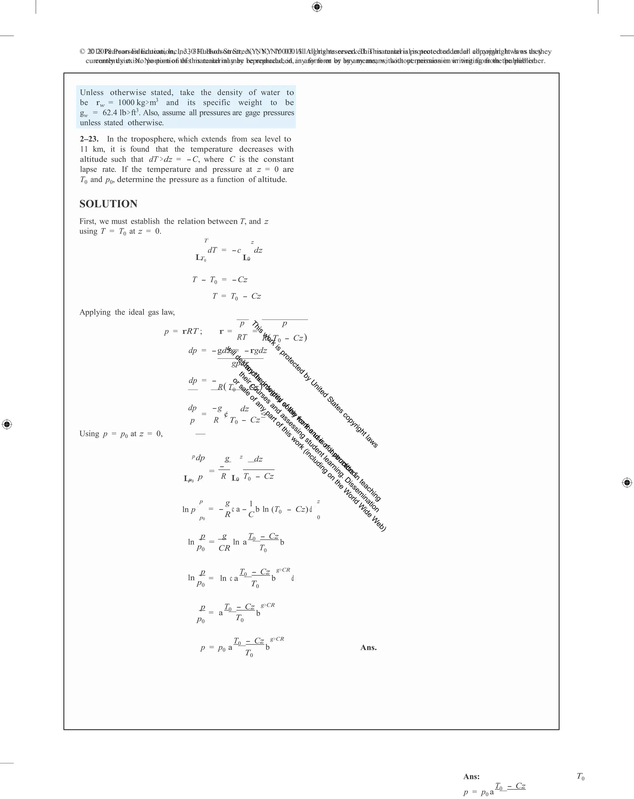 Fluid mechanics 2nd edition hibbeler solutions manual PDF