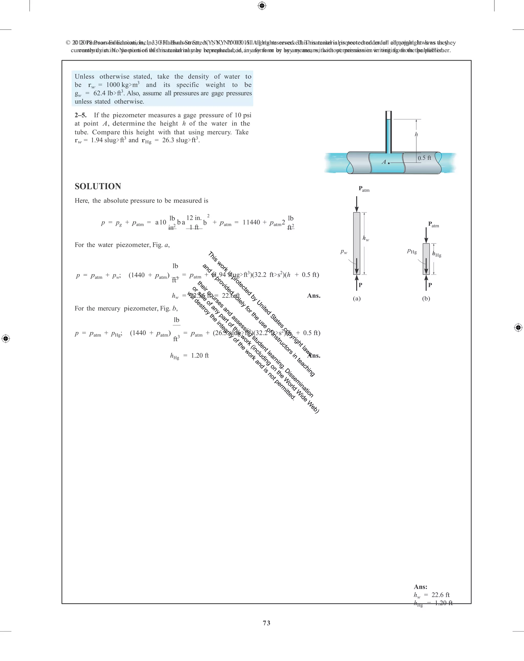 Fluid mechanics 2nd edition hibbeler solutions manual PDF