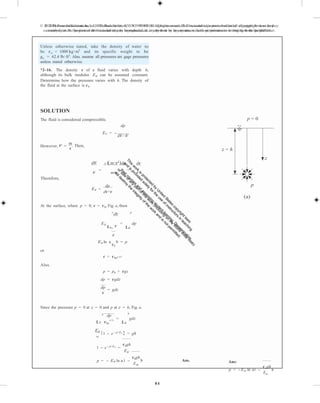 Fluid mechanics 2nd edition hibbeler solutions manual | PDF