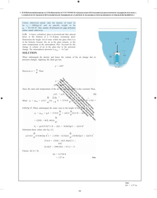 Fluid mechanics 2nd edition hibbeler solutions manual | PDF