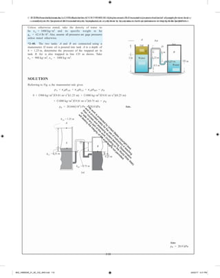 Fluid mechanics 2nd edition hibbeler solutions manual | PDF