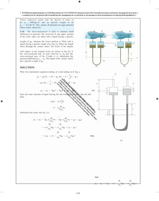 Fluid mechanics 2nd edition hibbeler solutions manual | PDF