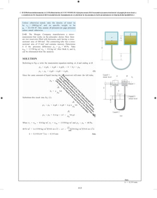 Fluid mechanics 2nd edition hibbeler solutions manual | PDF