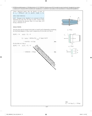 Fluid mechanics 2nd edition hibbeler solutions manual | PDF