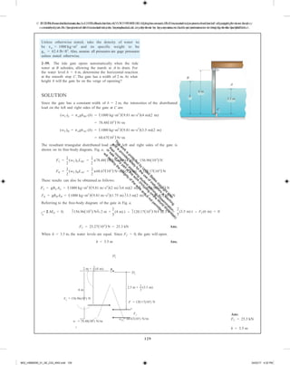 Fluid mechanics 2nd edition hibbeler solutions manual | PDF