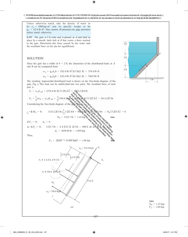 Fluid mechanics 2nd edition hibbeler solutions manual PDF