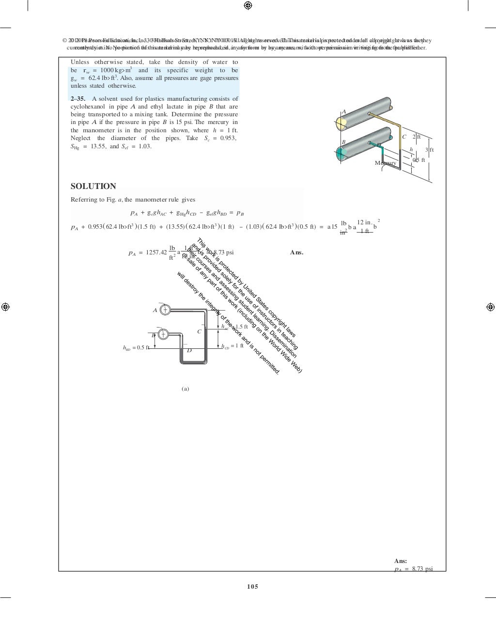 Fluid mechanics 2nd edition hibbeler solutions manual