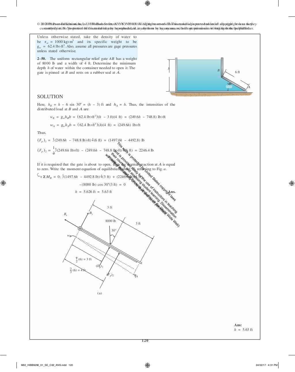 Fluid mechanics 2nd edition hibbeler solutions manual