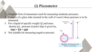 Piezometer Form Introduction to Fluid Mechanics (Chap 2).pptx