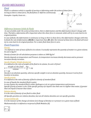 Fluid mechanics notes for gate | PDF