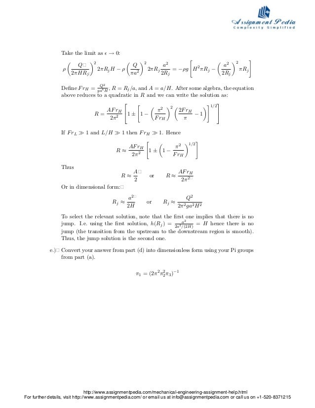 Fluid Mechanics Assignment Help and Homework Help fluid mechanics homework help