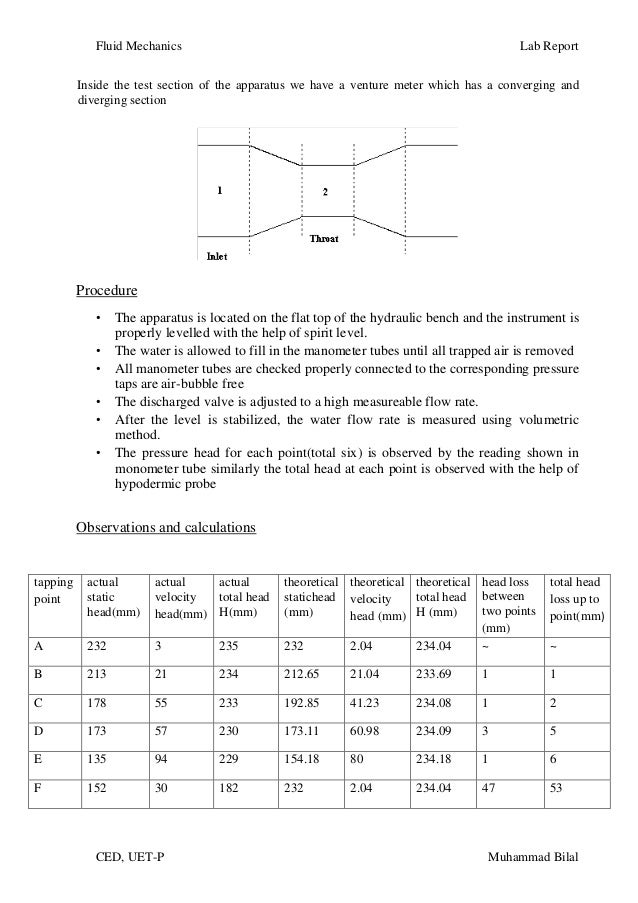 Mechanics lab report picture