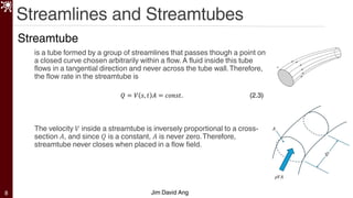 Fundamentals of Fluid Motion: Streamlines, Pathlines, and Continuity ...