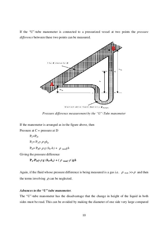 Fluid mechanics notes statics