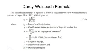 Darcy-Weisbach Formula
 