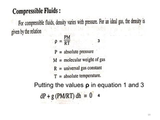 14
3
Putting the values ρ in equation 1 and 3
4
 