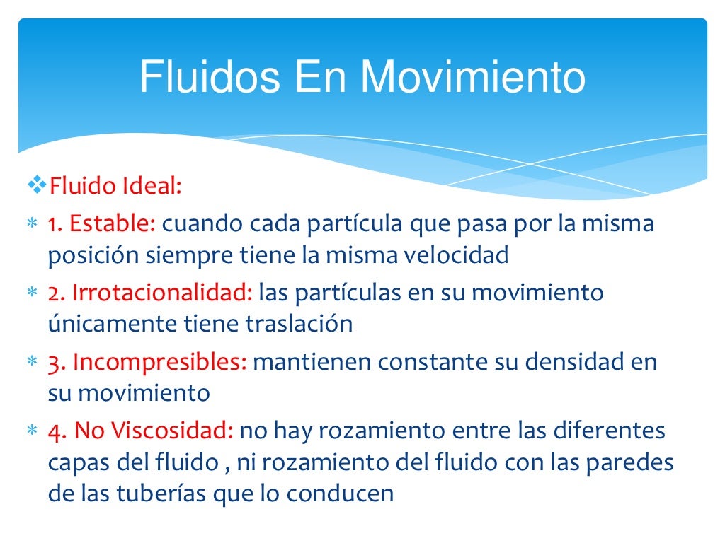 Fluidos en movimiento