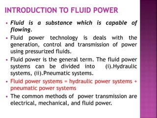 Fluid power principles and hydraulic pumps | PPT