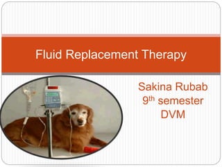 Fluid replacement therapy