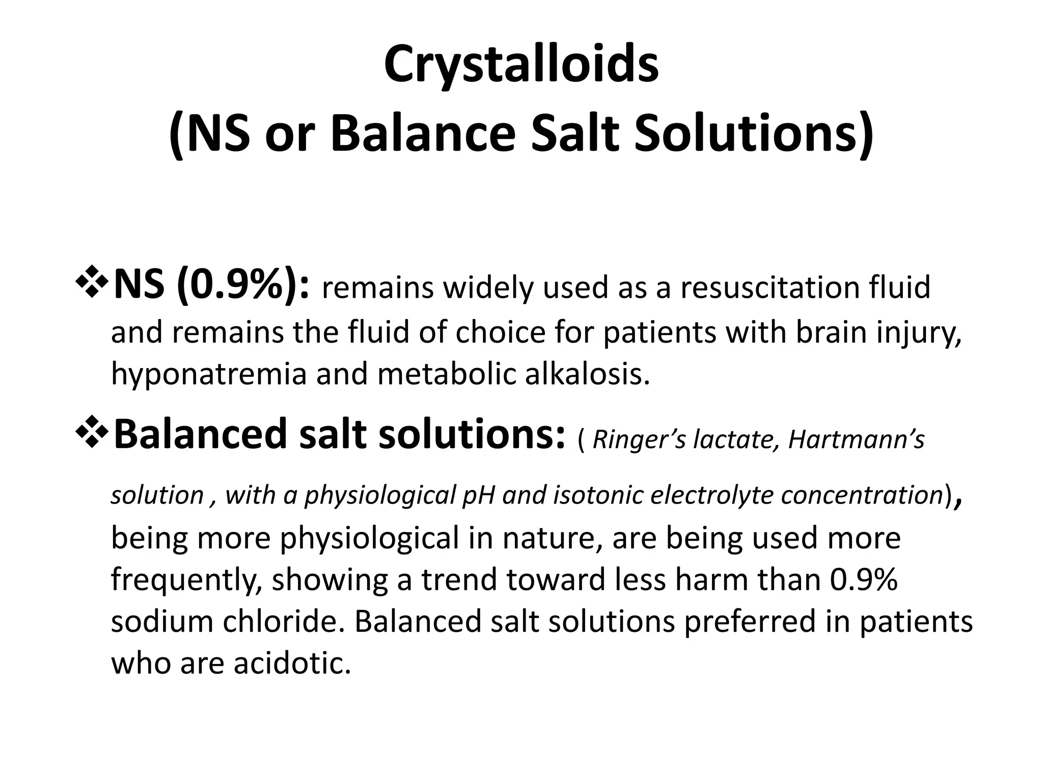 Fluid resuscitation in trauma | PPTX