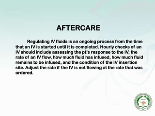 INTRAVENOUSFLOW RATES