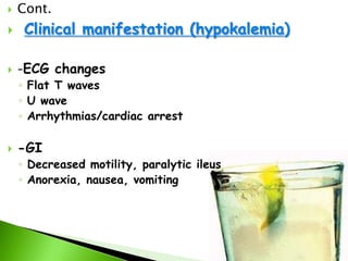 Nursing Intervention1.Evaluate precipitating cause is     corrected2.monitor Na serum level3.Evaluate clinical manifestations of Na loss4.Maintain pts. safety5.Administer prescribed treatment, IV therapy