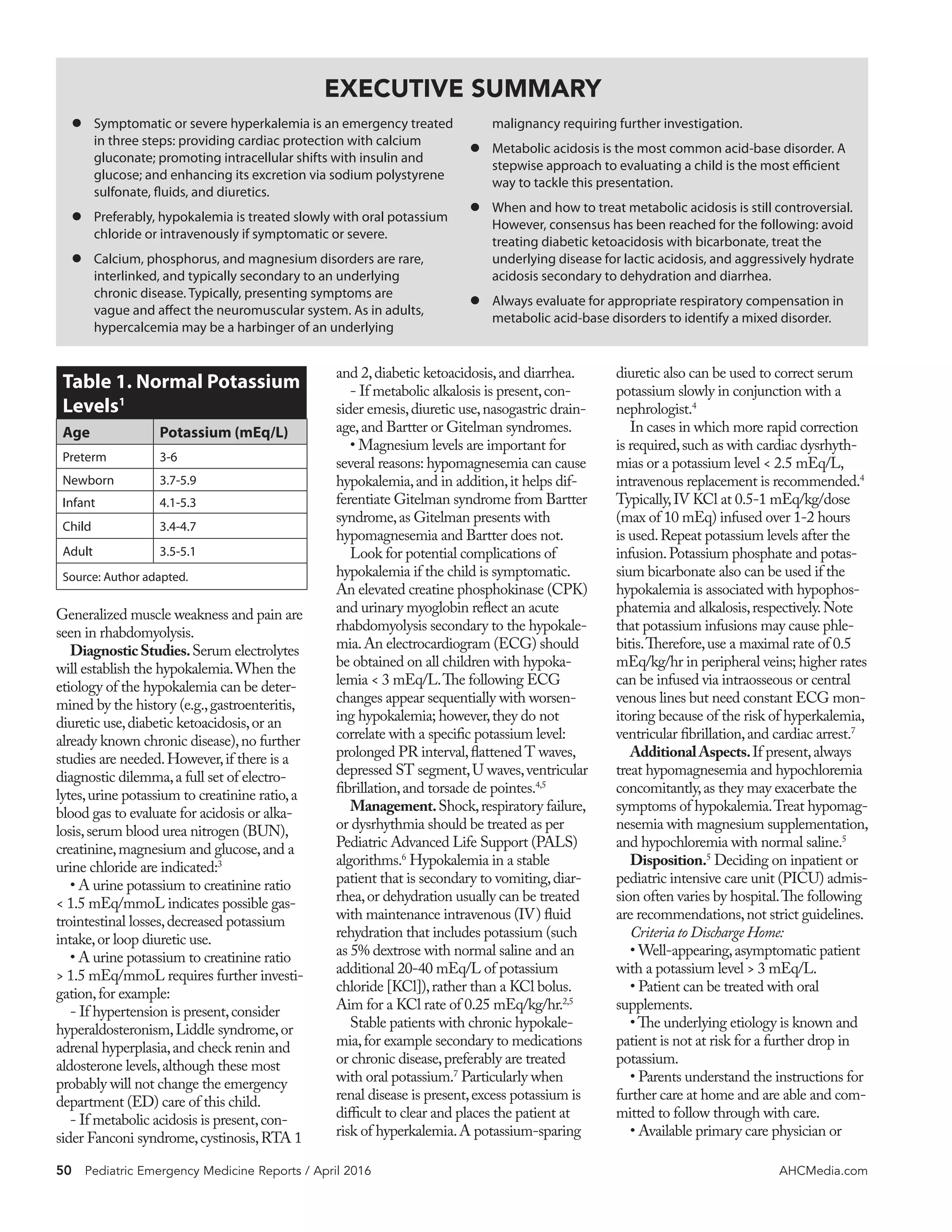 Fluids and electrolyte pediatrics | PDF