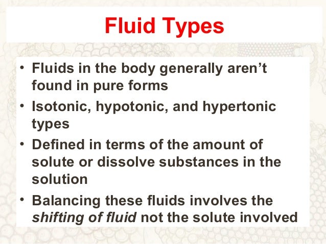 Fluids And Electrolytes Fluids And Electrolytes