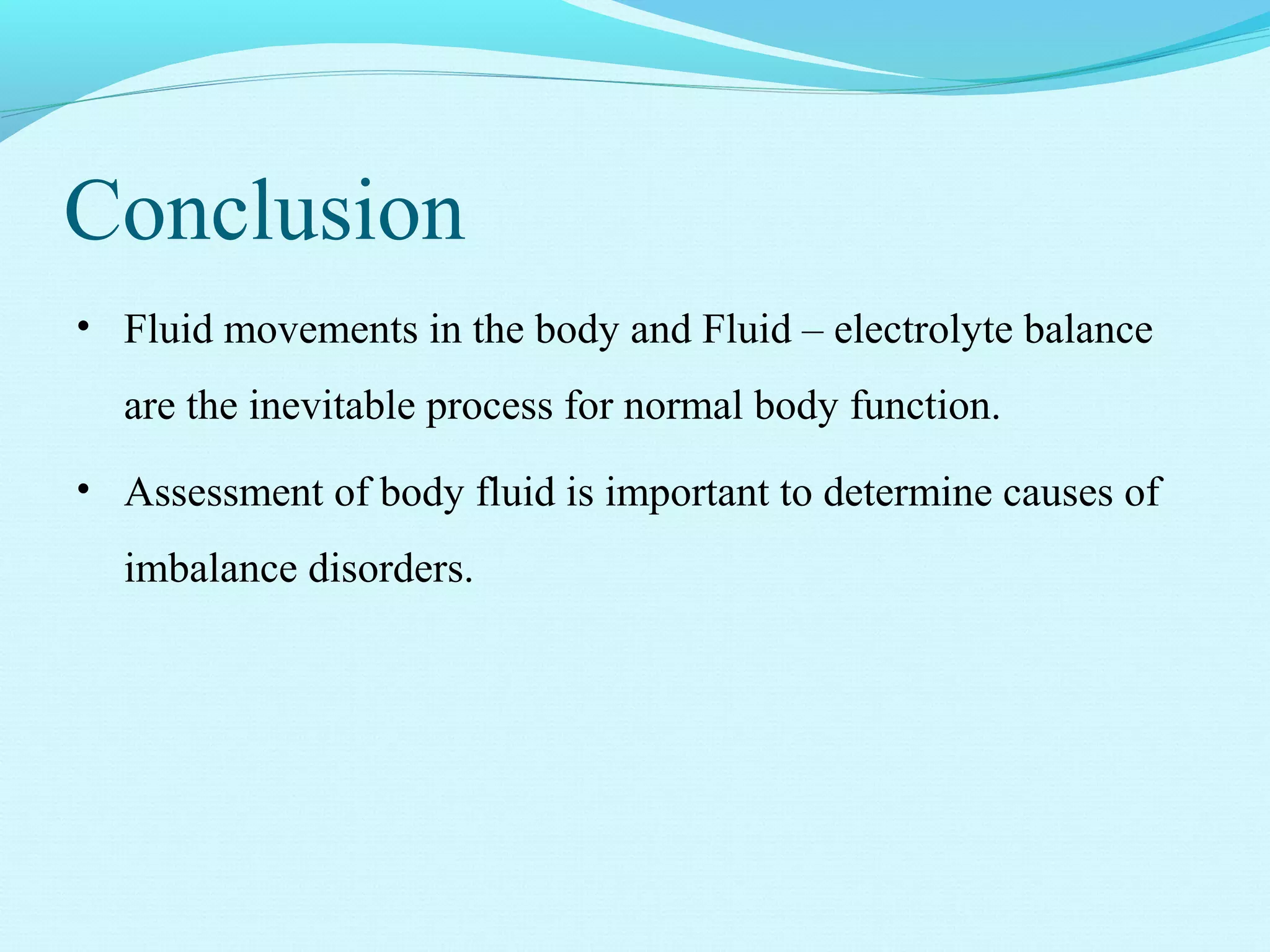 Fluids and electrolytes balance | PPT