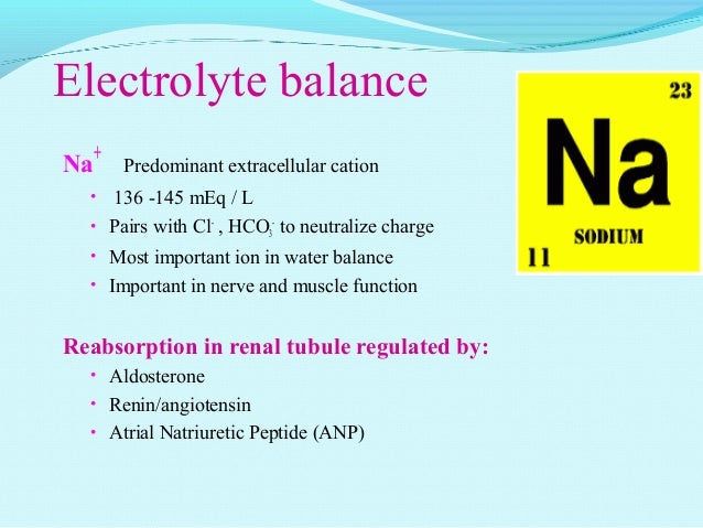 Fluids And Electrolytes Balance