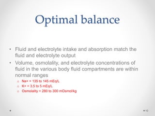 Fluids and electrolytes 2016 pptx | PPTX
