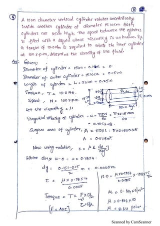 Unit I : Fluid statics notes | PDF