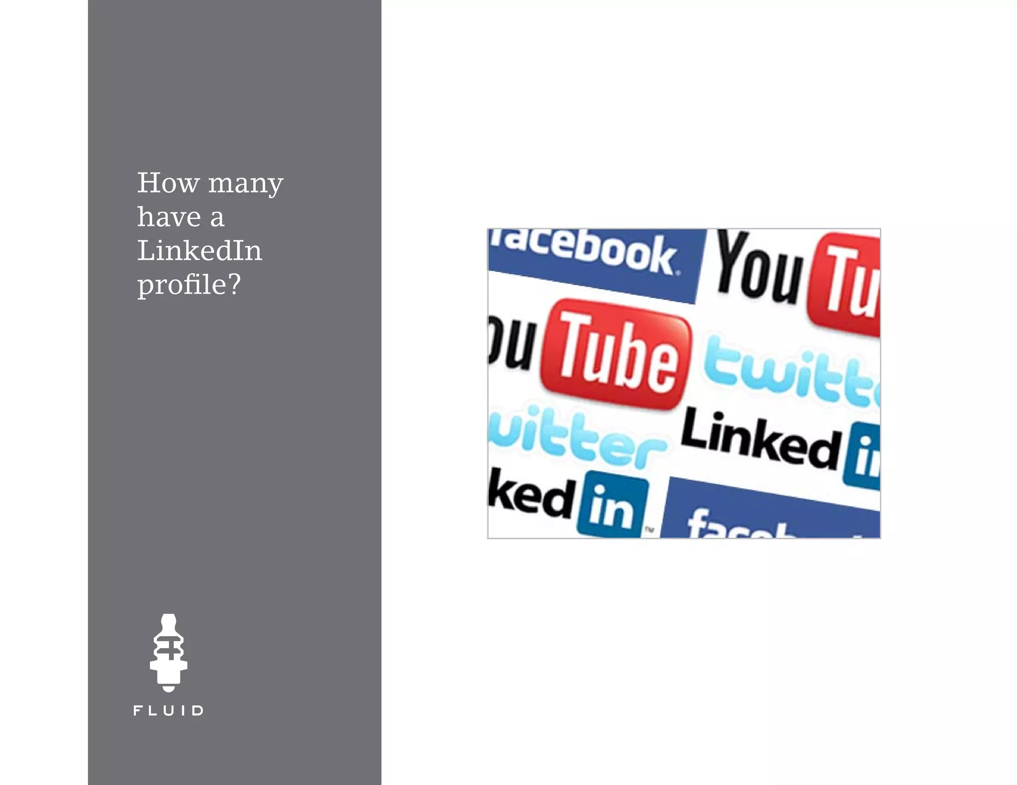 How many
have a
LinkedIn
profile?
 