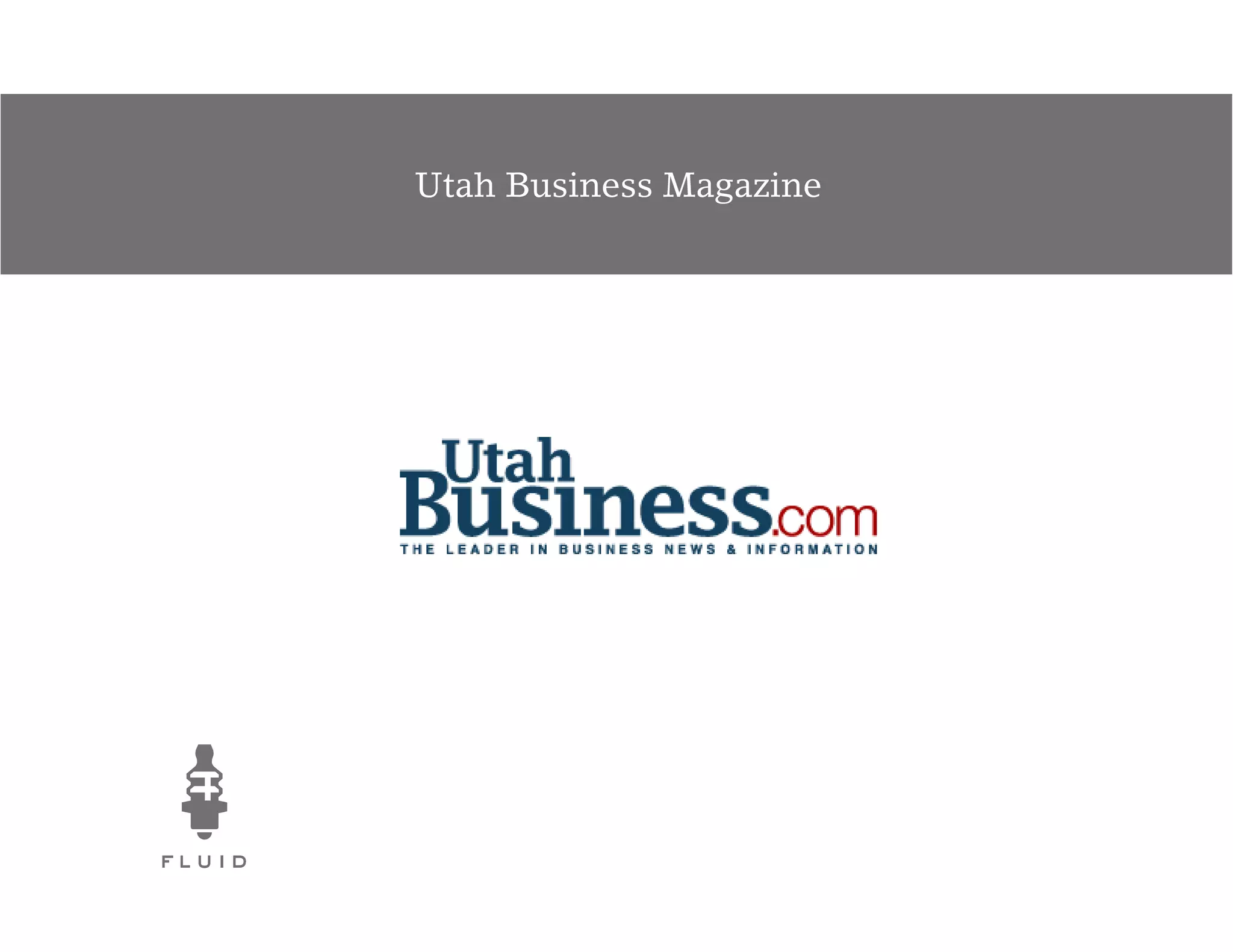 Utah Business Magazine
 