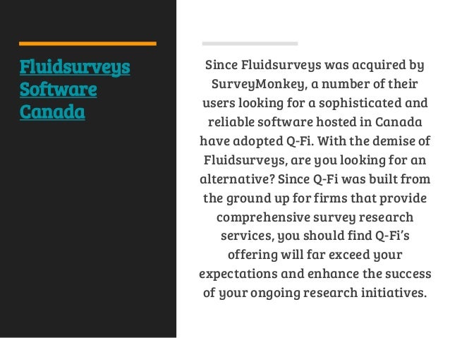 Fluidsurveys Software Canada Or Alternatives - 