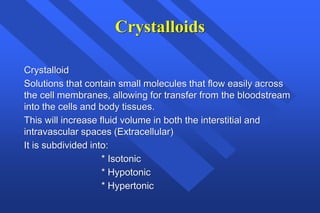Fluid therapy | PPTX